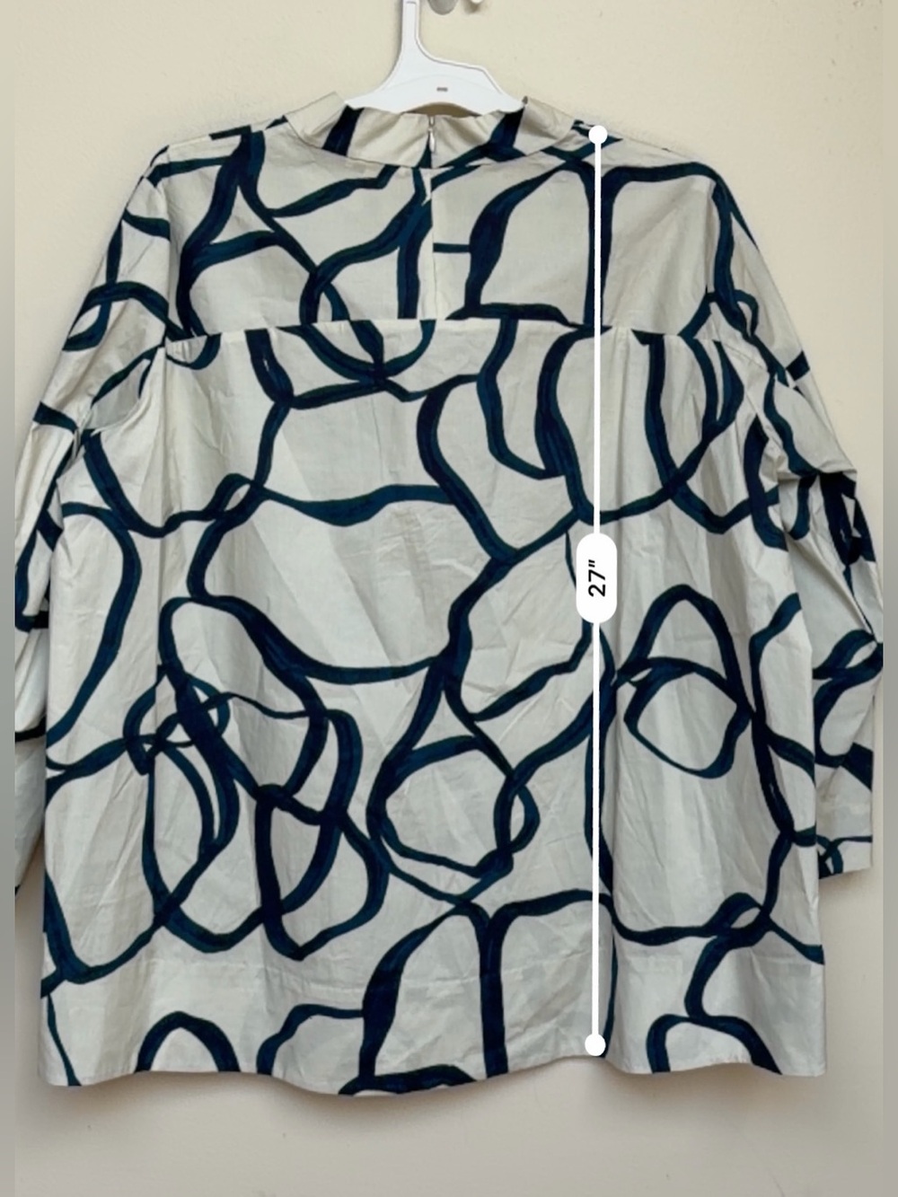 COS printed voluminous top | Size 12 - Picture 4 of 8